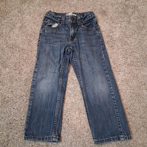 Levi Jeans Adjustable Waist Unisex Size 5 (4-5 Yr Old) - Picture 4 of 13